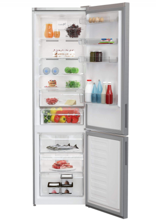 Combina frigorifica Arctic AK60406M40NFMT, 362 l, Clasa E, Full NoFrost, Fresh Max 0 grC, H 203 cm, Metal Look [2]