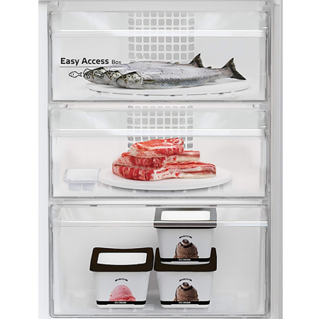 Combina frigorifica Arctic AK60406M40W, 386 l, Clasa E, Garden Fresh, Safety Glass, XXL Bottle, H 202,5 cm, Alb [3]