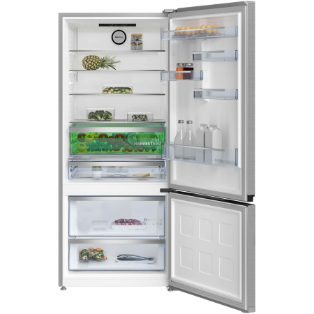 Combina frigorifica Beko B3RCNE594HXB, 551 l, No Frost, HarvestFresh, AeroFlow, Clasa E, Kitchen Fit, Compartiment 0 C, H 187 cm, Metal Look [5]