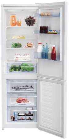 Combina frigorifica Beko RCSA366K40WN, 343 l, Clasa E, H 185.2 cm, Termostat reglabil, XXL Bottle holder, Lumina LED, Alb [2]