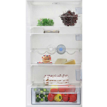 Combina frigorifica Beko RCSA406K40XBN, 386 L, Raft sticle, Clasa E, H 202.5 cm, Argintiu [3]