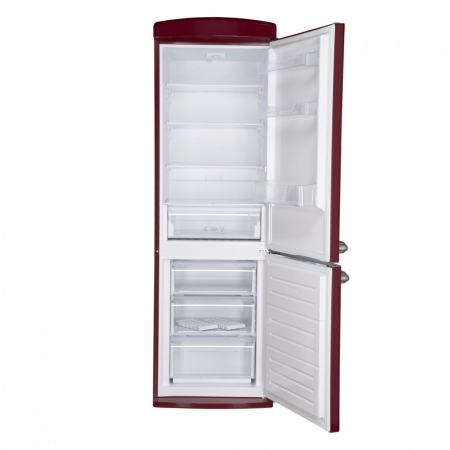 Combina frigorifica Fram FC-VRR340BDF+, 340 l, Less Frost, Lumina LED, Clasa F, H 190 cm, Visiniu [2]