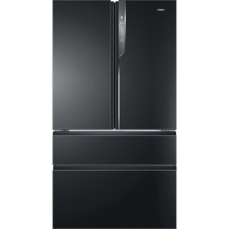 Marelvi - Combina frigorifica French Door, HAIER, 4 usi, compresor inverter, clasa E, Total No Frost (air surround), 750 L, H 190 cm, Sistem Antibacterian, display LED extern, Super Freezing, Holiday, Aparat au