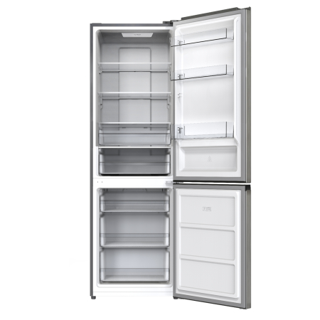 Combina Frigorifică Full No-Frost, Dual Inverter, 400L, Clasa E, Inox – 3 Rafturi + 3 Balcoane + 5 Sertare [1]