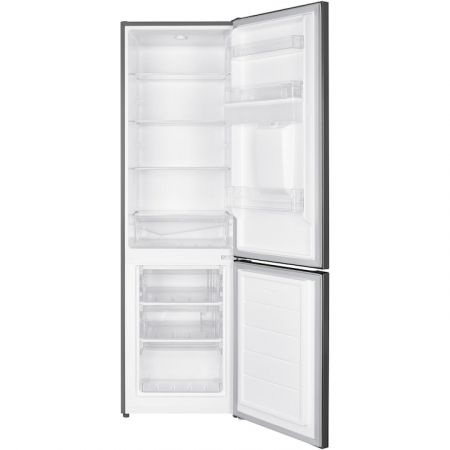 Combina frigorifica Heinner HC-HM260XWDE++, 260 l, Clasa E, Dozator apa, Control electronic, Iluminare LED, Usi reversibile, H 180 cm, Argintiu [1]