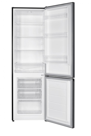 Combina frigorifica Heinner HC-HM262DGE++, 262 L, Frigider 191 L, Congelator 71 L, Clasa E, Control Electronic, Lumina LED, Usi Reversibile, Gri Antracit Texturat [1]