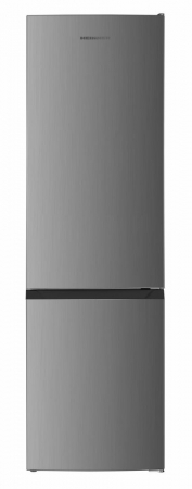 Aparate frigorifice - Combina frigorifica Heinner HC-HM262XE++, 262 l, Control electronic, Usi reversibile, Clasa E, H 180 cm, Inox