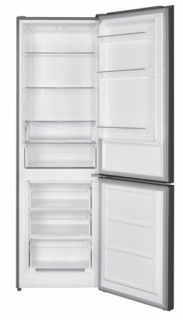 Combină Frigorifică Heinner HC-HM315XE++, 315 L, Clasa Energetică E, Control Electronic, LED, Uși Reversibile, 186 cm, Aspect Inox [1]