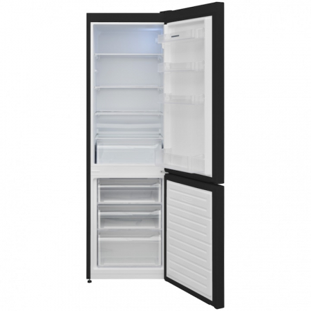 Combina frigorifica Heinner HC-V2681BKE++, 268 l, Less frost, Control mecanic, Iluminare LED, H 170 cm, Negru [1]
