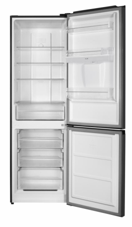 Combina frigorifica Heinner HCNF-HM291INVDGWDE++, No Frost, Compresor Inverter, Dozator Apa, 291 L, Frigider 208 L, Congelator 83 L, Clasa E, Gri Antracit Texturat [1]