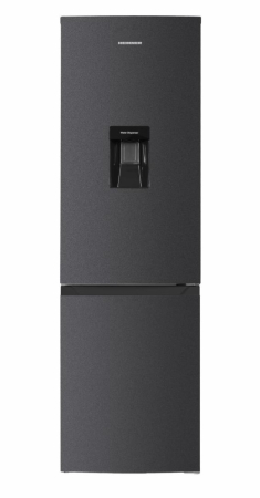 Combina frigorifica Heinner HCNF-HM291INVDGWDE++, No Frost, Compresor Inverter, Dozator Apa, 291 L, Frigider 208 L, Congelator 83 L, Clasa E, Gri Antracit Texturat [0]