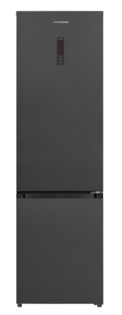 Combine frigorifice - Combina frigorifica HEINNER HCNF-HM377INVDGHC, No Frost, 377 l, Clasa: C, Compresor Inverter, Antracit