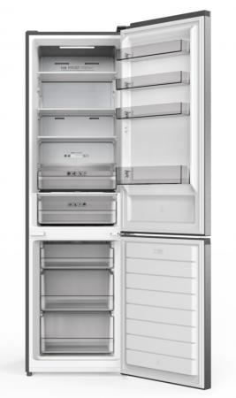 Combina Frigorifica Heinner HCNF-HM377INVXC, No Frost, 377 L, Compresor Inverter, Dual Fresh Zone, Display Touch, Aspect Inox [1]