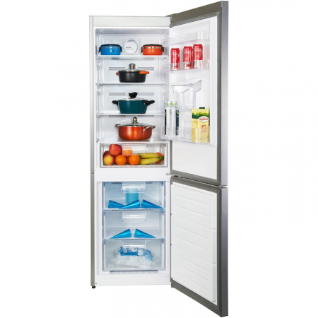 Combina frigorifica Heinner HCNF-V291XWDE++, 294 l, Clasa E, No Frost, Display interior, Dozator apa, Freezer Shield, Iluminare LED, Control electronic, H 186 cm [1]