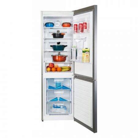 Combina frigorifica Heinner HCNF-V291XWDF+, 295 l, Full No Frost, Functie super congelare, Clasa F, 186 cm, Argintiu [2]