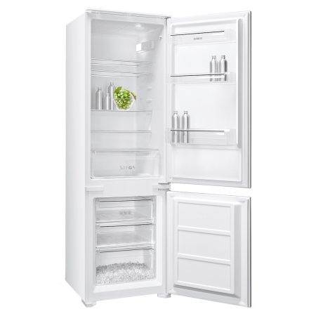 BUCATARIE - Combina frigorifica incorporabila Samus SCBI345E, 249 litri, termostat reglabil, dezghetare automata la frigider, usi reversibile, lumina interioara tip LED, Alba