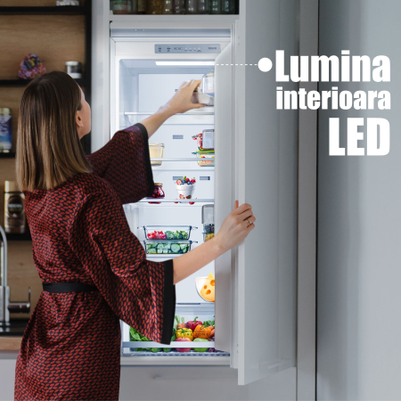 Combina frigorifică incorporabilă Samus SCBI395NFE, 300 L, Full No Frost, Clasa E, Super Freeze, Iluminare LED [7]