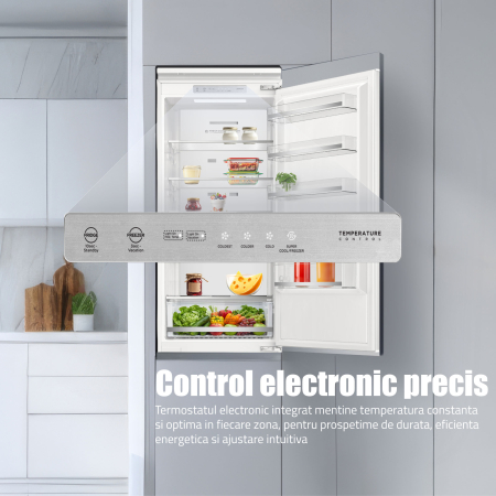 Combina frigorifică incorporabilă Samus SCBI395NFE, 300 L, Full No Frost, Clasa E, Super Freeze, Iluminare LED [5]