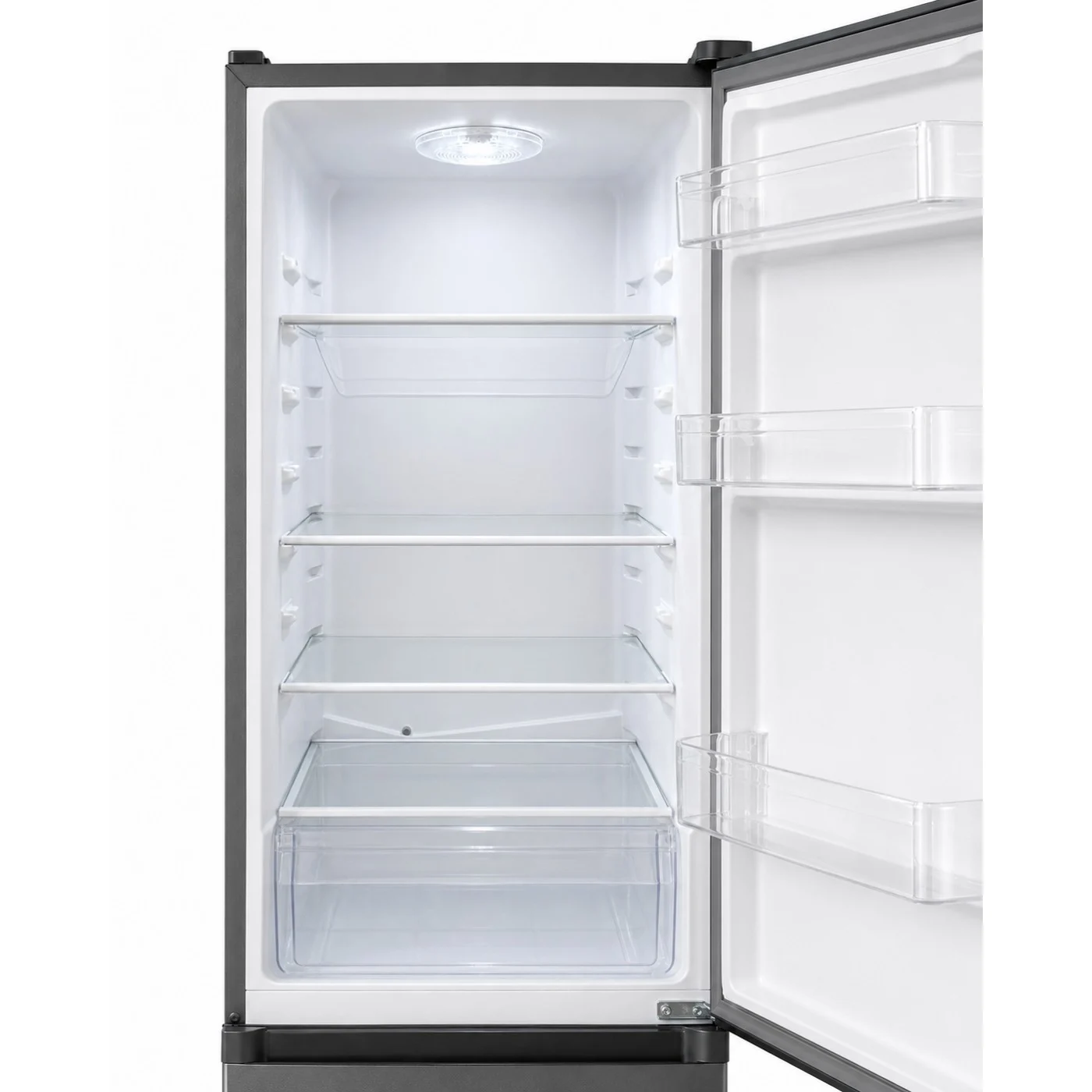 Combina frigorifica LDK CF-268S, Capacitate 268 l, Less Frost, Termostat reglabil, Iluminare LED, H 175 cm, Clasa E, Argintiu [3]