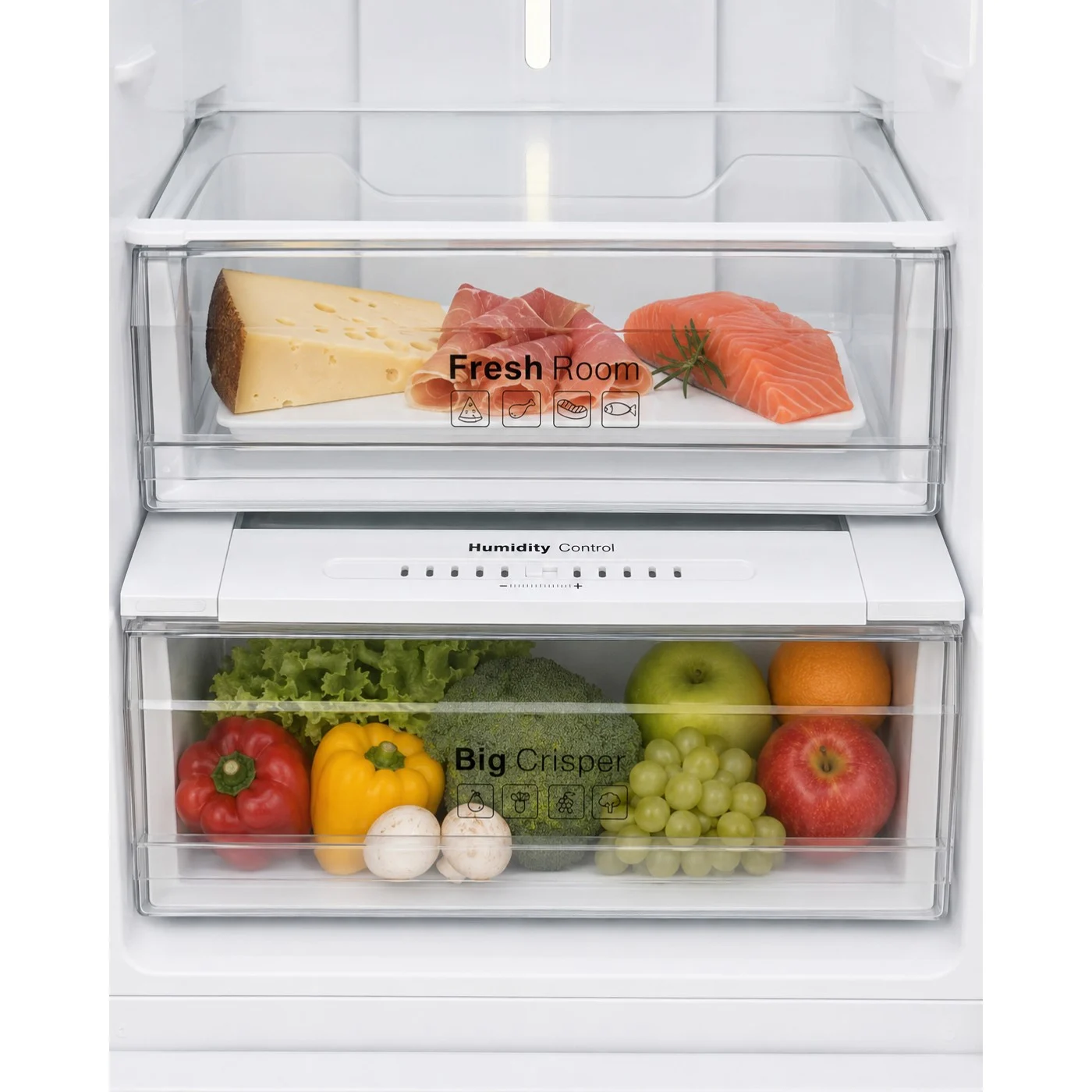Combina frigorifica LDK CF-344NFDI W, Capacitate 344 l, Control Touch, H 195 cm, Clasa E, Alb [6]