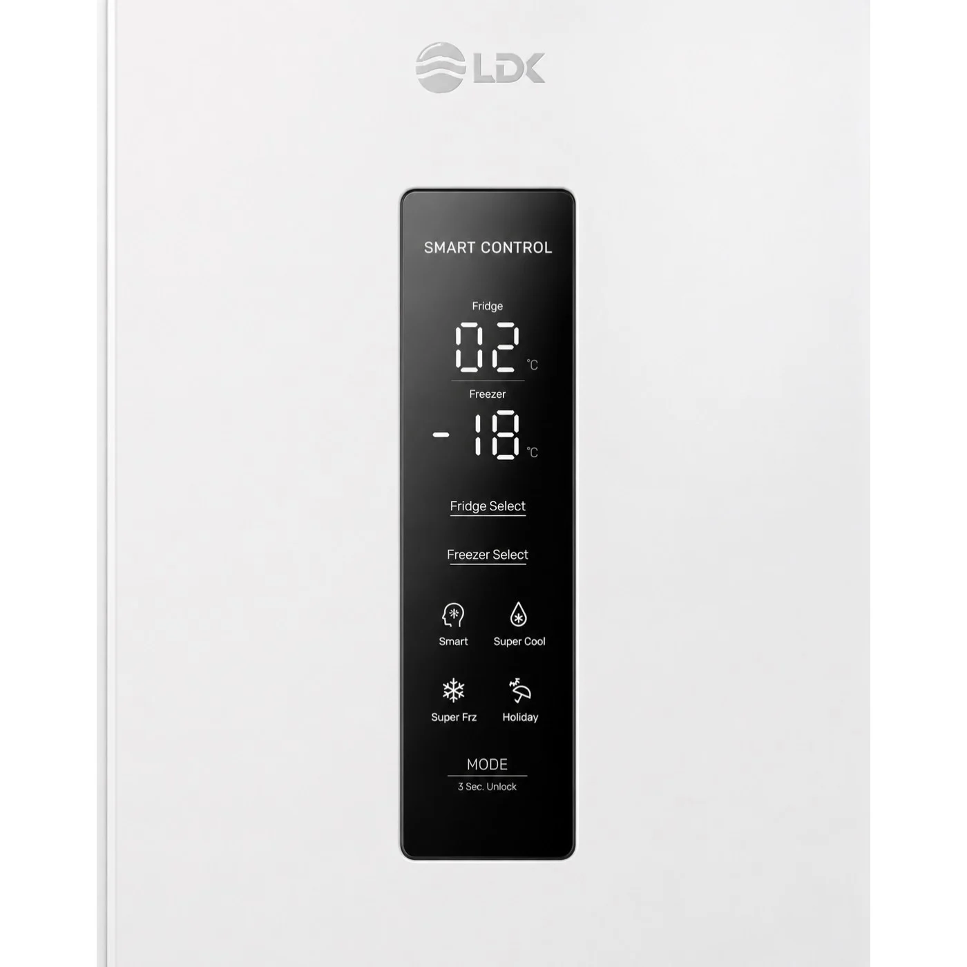 Combina frigorifica LDK CF-344NFDI W, Capacitate 344 l, Control Touch, H 195 cm, Clasa E, Alb [4]