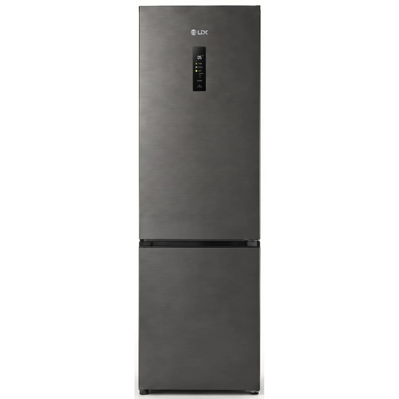 Combine frigorifice - Combina frigorifica LDK CF-405NFDS1, Capacitate 405 l, No Frost, Control Touch, Multi AirFlow, Care+ Space, H 199 cm, Dark Inox