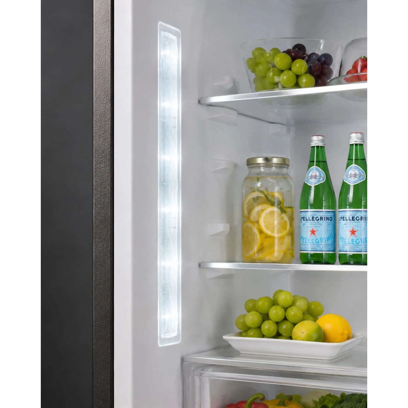 Combina frigorifica LDK CF-442NFDS, Capacitate 442 l, Latime 70 cm, Control Touch, MultiAir Flow, Rafturi Sticla, Crisper Box, H 186 cm, Clasa E, Dark Inox [6]
