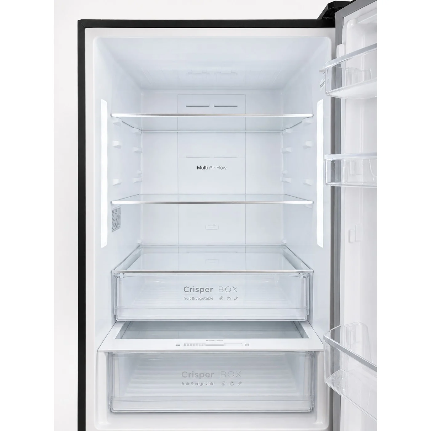 Combina frigorifica LDK CF-442NFDS, Capacitate 442 l, Latime 70 cm, Control Touch, MultiAir Flow, Rafturi Sticla, Crisper Box, H 186 cm, Clasa E, Dark Inox [3]