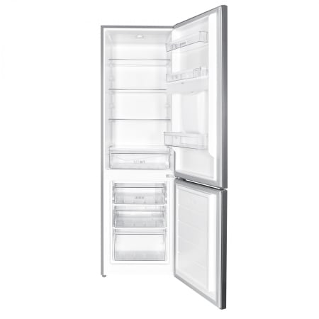 Combina frigorifica Samus SCX344ED, 260 litri, clasa E, inaltime 180 cm, dozator de apa, termostat reglabil, usi reversibile, lumina interioara tip LED, picioare reglabile, argintie [1]