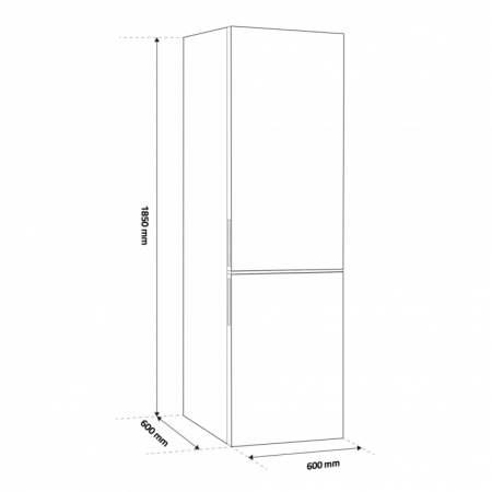 Combina Frigorifica Samus SCX396NFE, 293 L, Full No Frost, Clasa energetica E, Termostat reglabil,  H 185 cm, Inox [2]