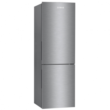 Combina Frigorifica Samus SCX396NFE, 293 L, Full No Frost, Clasa energetica E, Termostat reglabil,  H 185 cm, Inox [1]
