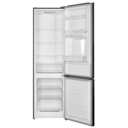 Combina frigorifica Samus SCX506NFDE, 324 litri, Full No Frost, clasa E, inaltime 201 cm, dozator de apa, termostat reglabil, lumina interioara tip LED, argintie [1]