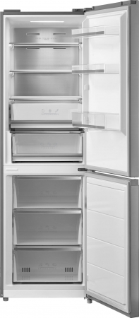 Combina frigorifica Tesla RC3400FMX, 338 l, Clasa E, Total NO Frost, Display LED, H 185 cm, Inox [1]