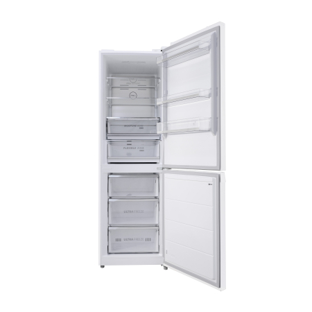 Combina frigorifica Toshiba, clasa energetica E, volum net total 338 litri (216+122L), no frost, afisaj LED, control electronic al temperaturii, iluminare interior LED, culoare Alb [1]