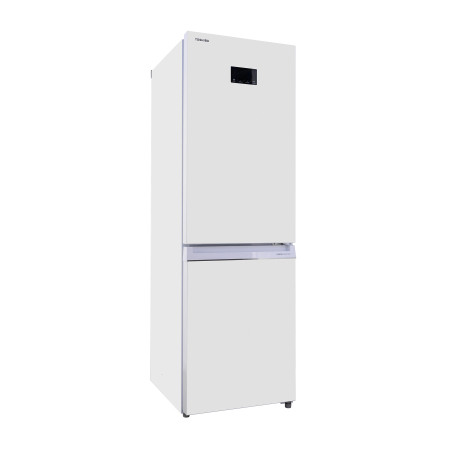 Combina frigorifica Toshiba, clasa energetica E, volum net total 338 litri (216+122L), no frost, afisaj LED, control electronic al temperaturii, iluminare interior LED, culoare Alb [3]