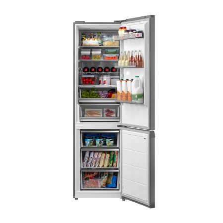Combina frigorifica Toshiba, clasa energetica E, volum net total 378 litri (256+122L), no frost, afisaj LED, control electronic al temperaturii, iluminare interior LED, culoare Silver [3]
