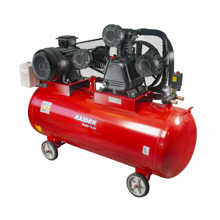 BRICOLAJ - Compresor aer 270L, putere 7500 w, tensiune 380V, debit 900l min, presiune 10 bari, RD-AC06