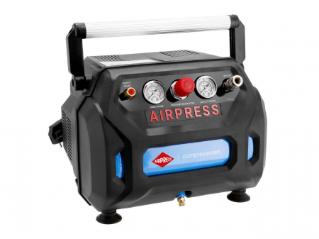 Compresor cu piston, fara ulei - Blue Series 1.1kW, 215 L/min - Rezervor 6 Litri - AirPress-H215/6-36943 [1]