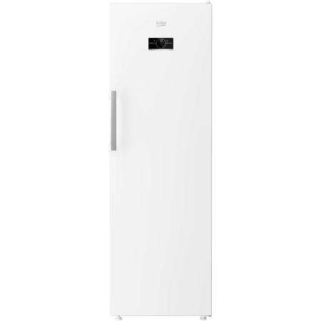 Congelatoare - Congelator Beko B5RFNE314W, 286 l, 8 sertare, Clasa E, No Frost, Compresor ProSmart Inverter, Compartiment MaxStore, Usi reversibile, Rafturi usa, H 186.5 cm, Alb