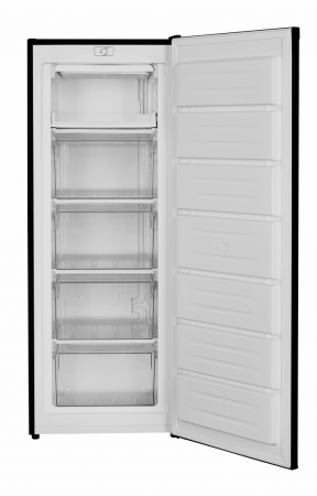 Congelator Heinner HFF-HM168BKE++, 168 l, Control mecanic, 5 sertare, Clasa E, H 142.6 cm, Negru [1]