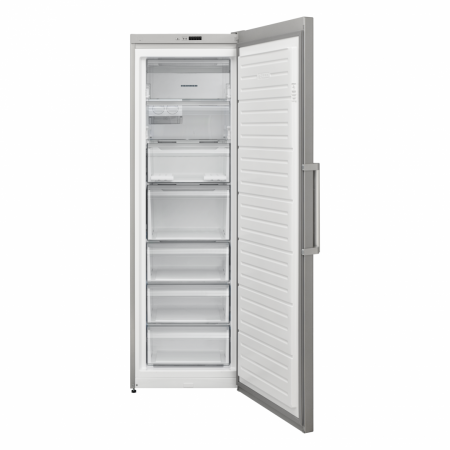Congelator Heinner HFF-V280NFSE++, 280L, No Frost, 7 Sertare, Control Electronic, Freezer Shield, Clasa E, Argintiu [1]