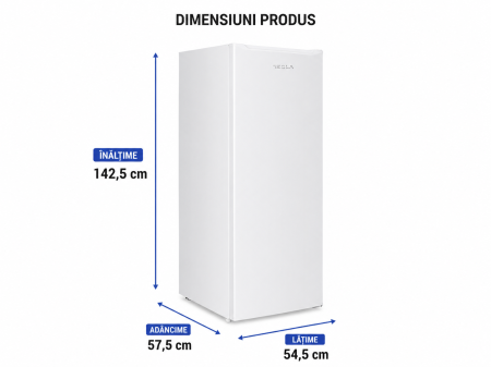 Congelator Tesla RU1701HE, 168 L, Compresor Inverter, Clasa E, Usa reversibila, H 142,5 cm, Alb [1]