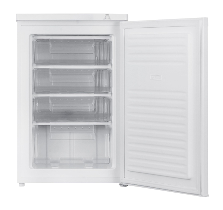 Congelator vertical 91 L, Dezghețare manuală, 3 sertare, Clasa E, Alb [2]