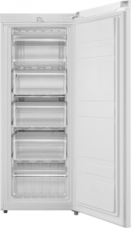 Congelator vertical Tesla RU1600ME, 160 l, Clasa E, H 142 cm, 5 rafturi, usa reversibila, Alb [2]