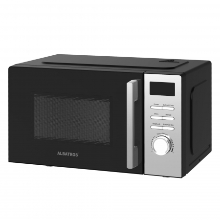 BUCATARIE - Cuptor cu microunde Albatros MWA-20D4B, Digital, Capacitate 20 L, Putere 700W, 8 programe de preparare
