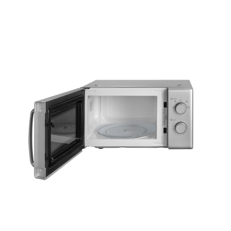 Cuptor cu microunde Daewoo, control mecanic, 20 litri, putere 700 W, 5 niveluri de putere, farfurie interioara de 25,5 cm, culoare cavitate interioara: alb, culoare: Silver [4]