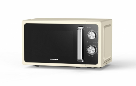 Cuptor cu microunde Heinner HMW-MD20MRCR, 20L, 700W, Control mecanic, 5 trepte putere, Functie decongelare, Timer 35 min, Crem [1]