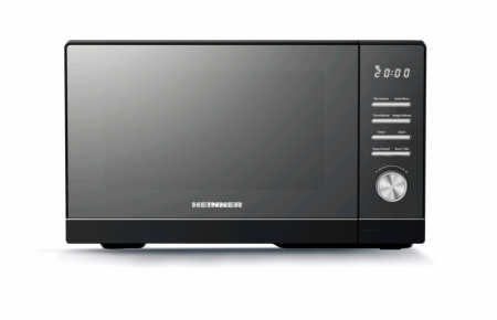Electronice & Electrocasnice - Cuptor cu microunde Heinner HMW-MD25DMRBK, 25L, geam oglinda, 800W, 5 trepte de putere, timer, functie decongelare, negru