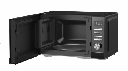 Cuptor cu microunde Heinner HMW-MD25DMRBK, 25L, geam oglinda, 800W, 5 trepte de putere, timer, functie decongelare, negru [1]