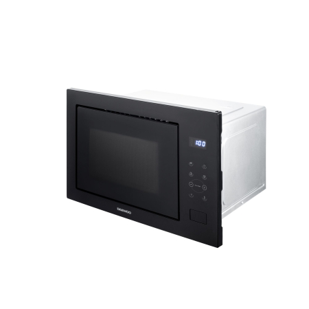 Cuptor cu microunde incorporabil Daewoo, 25 litri, putere 850W, Grill 1200W, display LED, control digital, butoane touch, cavitate gri ceramic, 8 programe predefinite, capac, protector, diametru plato [2]